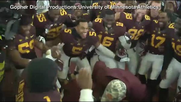 Coach Kill's Iowa postgame victory dance