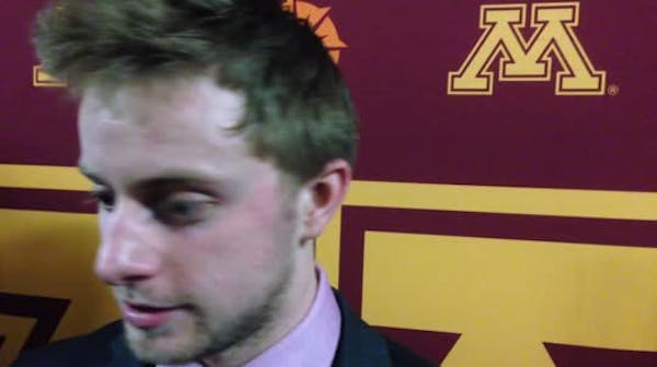 Warning picks up a hat trick, Gophers sweep