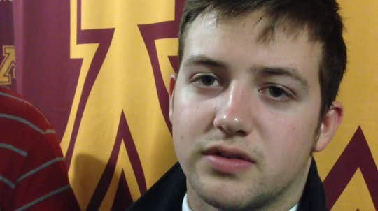 Gophers sophomore forward Taylor Cammarata assisted on three goals in Sunday's 4-2 victory over Notre Dame.
