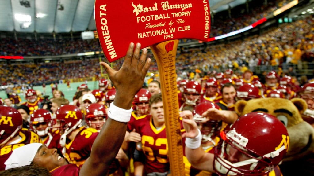 The last time the Gophers won Paul Bunyun's axe was 2003. They'll take their 4-game winning streak and try and win the trophy back from the Badgers this weekend.