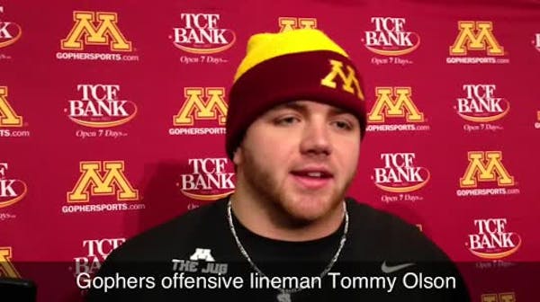 Gophers lineman Tommy Olson: Making the most of opportunity