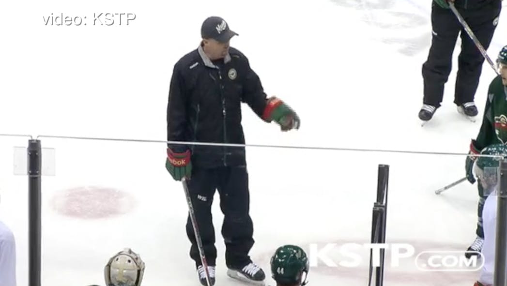 He yelled at his team, left the ice in anger and had his assistants continue practice.