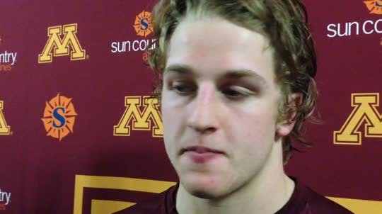 Gophers freshman forward scores goal in shootout loss and 2-2 tie with Michigan State.