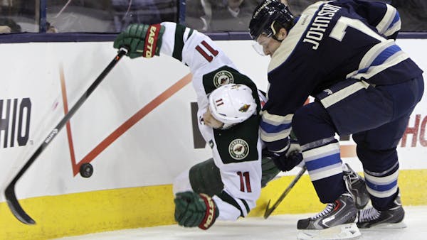 Wild notes: Zucker's back, on second line, so Heatley drops to fourth line