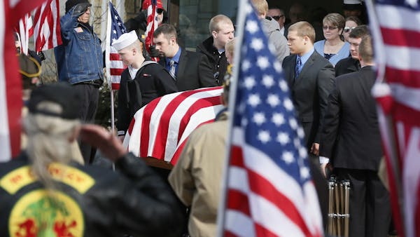 Funeral for a Waseca Marine