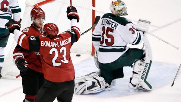 Overtime agony continues for Wild in loss to Arizona