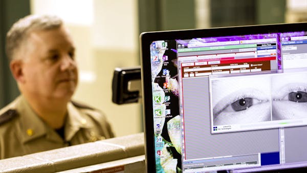 Anoka County Jail scans iris instead of taking fingerprints