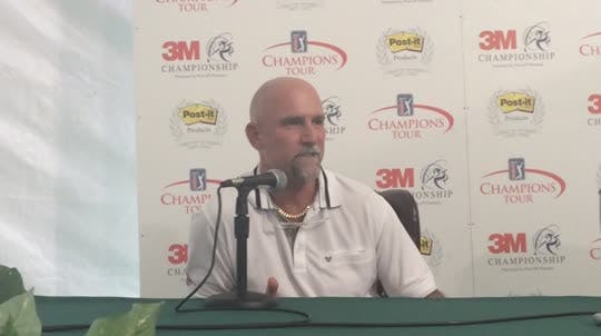 Marco Dawson won the Senior British Open near London last week. At the 3M Championship on Thursday, he talked about the reaction from friends and family.