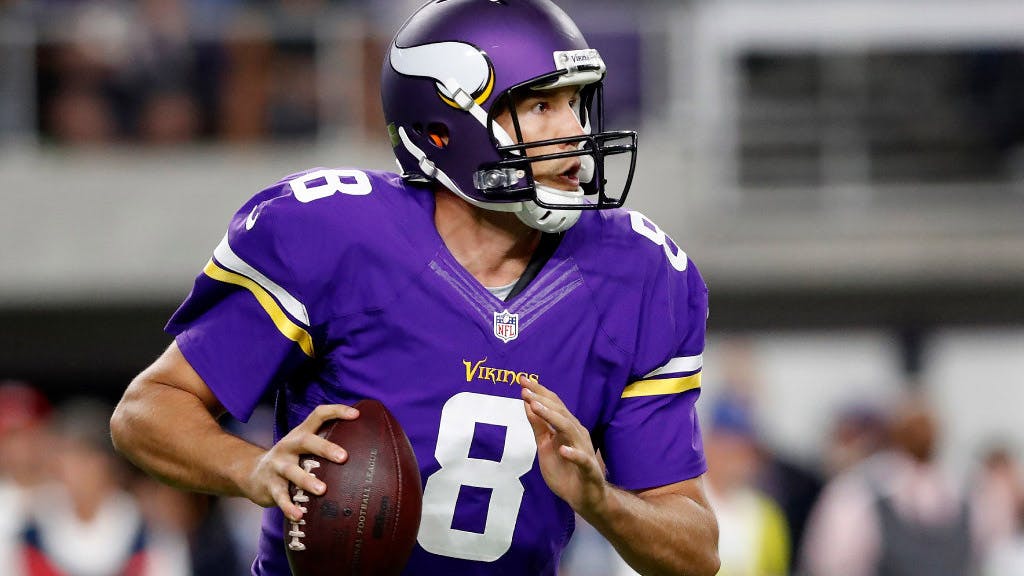 Vikings QB Sam Bradford and coach Mike Zimmer spoke at Winter Park on Wednesday.