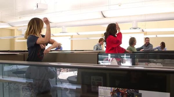 Top workplaces video: Anytime Fitness employees dance at work