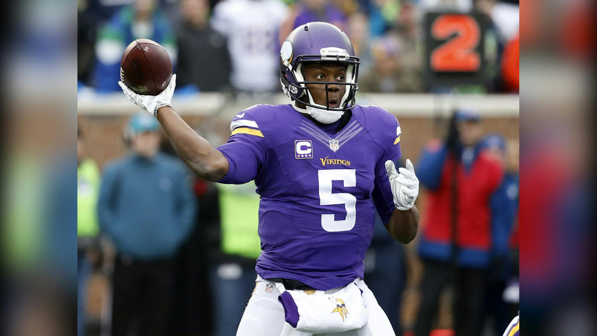 The second-year quarterback is facing as much criticism as he ever has during his time with the Vikings.