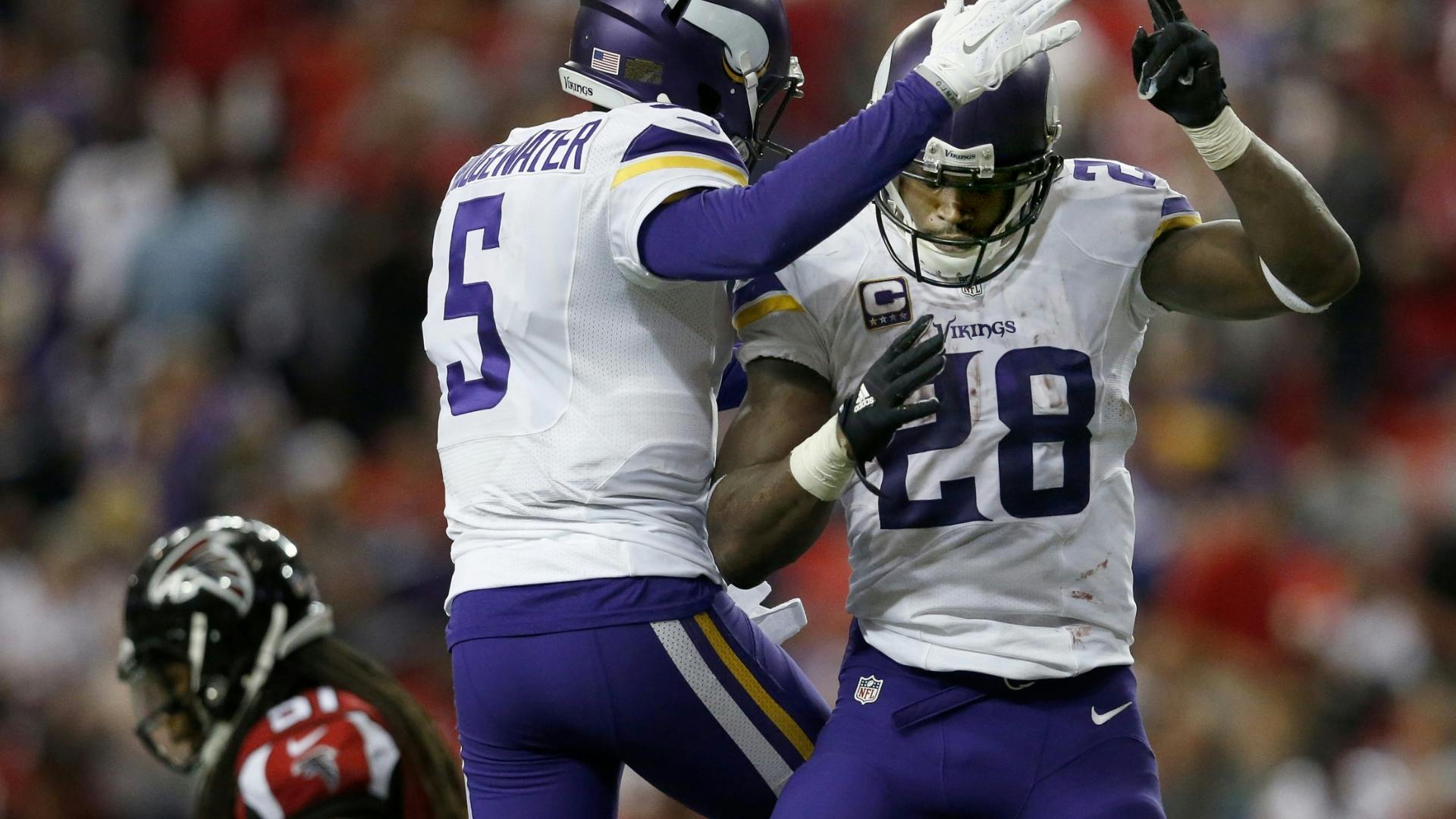Vikings players were happy with a victory on the road in Atlanta, keeping them atop the NFC North.