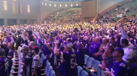 Fans at the Convention Center draft party were overwhelmingly enthusiastic about the No. 23 overall pick