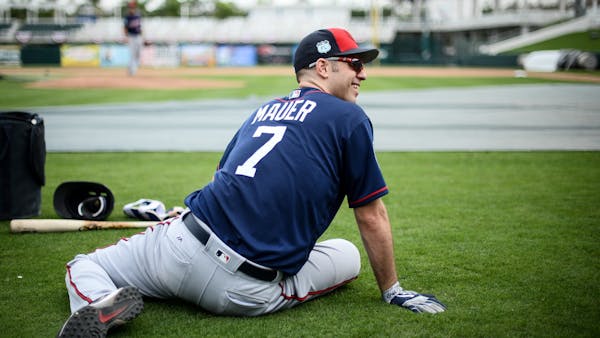 Mauer on first-day plunking: "It happens"