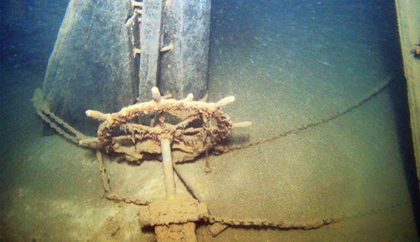 Underwater camera reveals haunting shipwreck