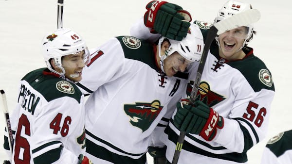 Parise's hat trick leads Wild to win after Koivu gets hurt