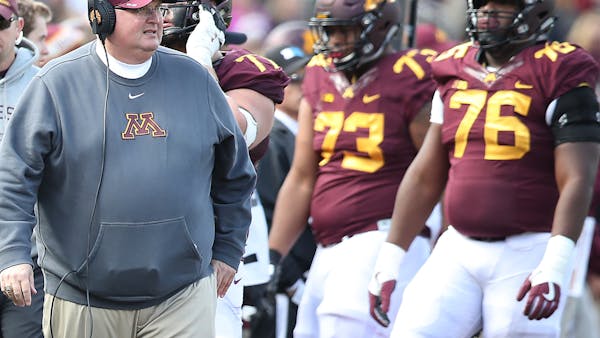 Tracy Claeys says Gophers got 'whipped up front'