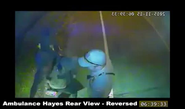 Jamar Clark evidence: Ambulance Hayes Rear View - Reversed