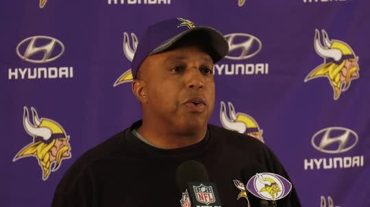 Vikings defensive coordinator George Edwards apologized for and explained the May 21 incident in Chanhassen.