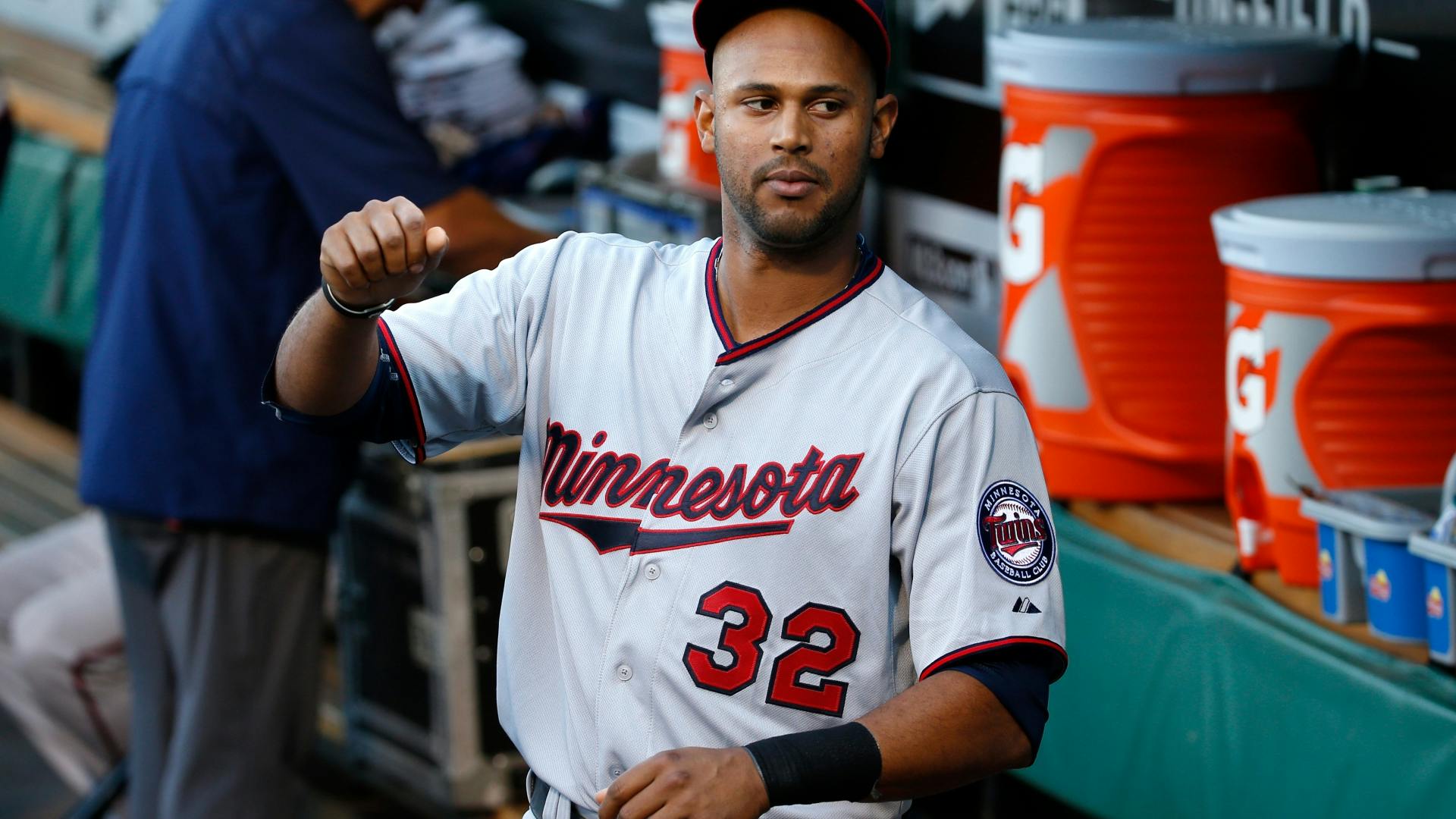 Twins outfielder Aaron Hicks "thought I hit it pretty well," but he was robbed of 8th-inning homer.