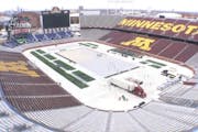 From football field to hockey rink: Makeover at TCF Bank Stadium