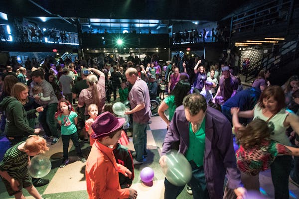 Kids dance to Prince music at First Avenue party