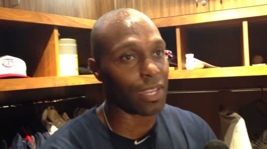 Twins outfielder Torii Hunter says Mike Pelfrey is pitching with anger and passion, and it's paying off.
