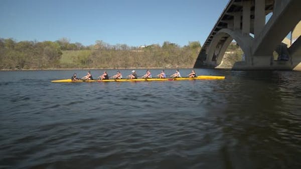 On the river with the Gophers rowing team