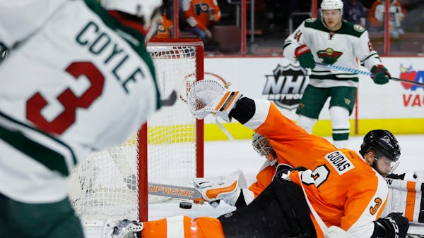 No-goal ruling means no points for Wild in loss to Flyers