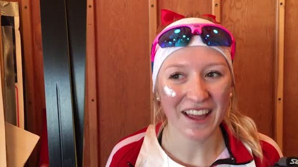 Erin Bianco talks about winning the individual girls' Nordic skiing title