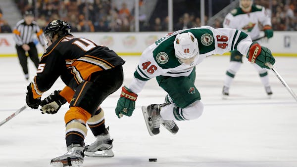Wild's crucial West Coast swing begins poorly with loss in Anaheim