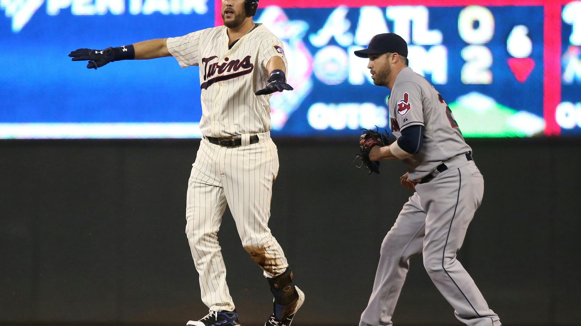 Trevor Plouffe had three hits to lead the Twins offense during victory over Cleveland