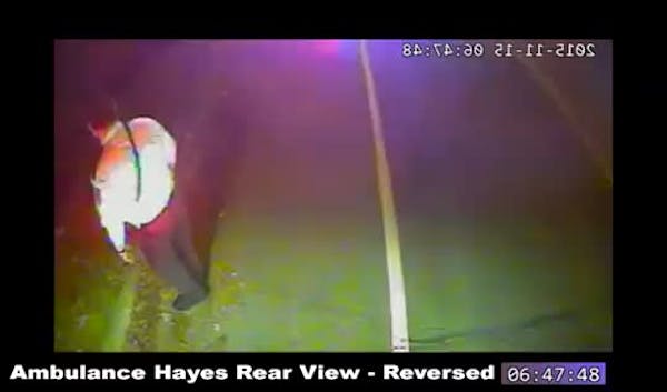 Jamar Clark evidence: Ambulance Hayes Rear View - Reversed 3