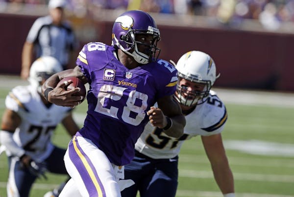 Peterson's personal goal: Win rushing title
