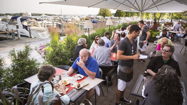 Summer dining served on the shores of Lake Minnetonka
