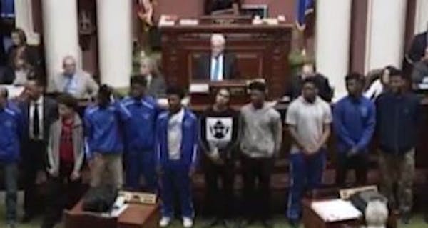 North High basketball team honored at the Legislature