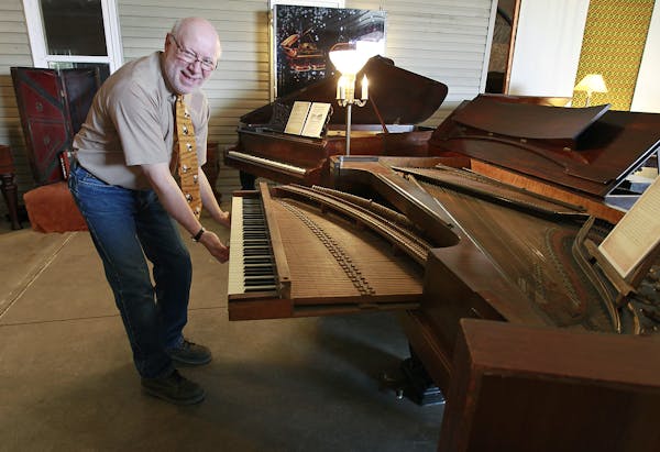South Dakota piano tuner brings his vintage pianos to Stillwater