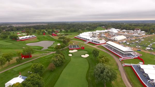 2016 Cup: Drone video takes you through key holes at Hazeltine