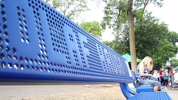 Remembering loved ones with a Minnesota State Fair bench