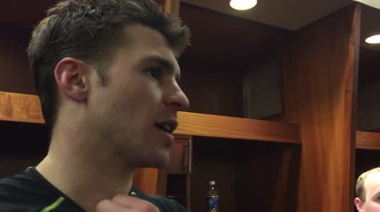 Wild star and Minnesota native Zach Parise reflects on Saturday's alumni game and Sunday's big 6-1 win over rival Chicago Blackhawks.