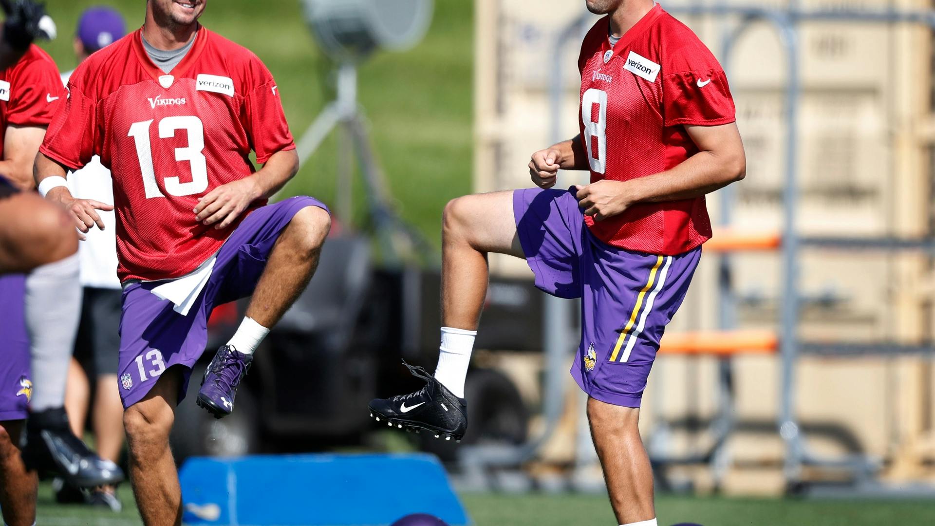 Both Shaun Hill and Sam Bradford are preparing to play in the Vikings first game of the season, but neither knows who will be the starter.