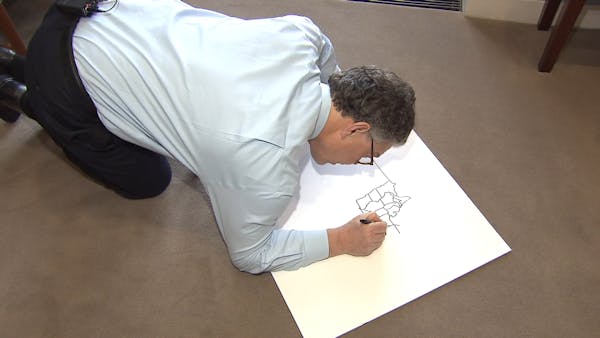 Watch Sen. Al Franken draw a freehand map of U.S.