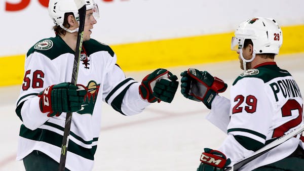 Wild wins again out West, 5-3 over Calgary