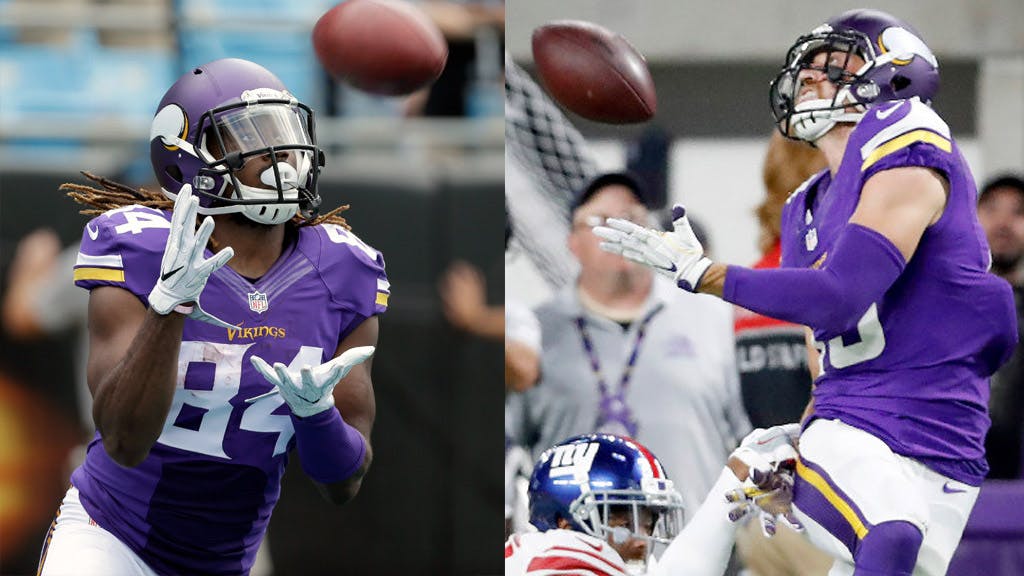 Vikings WRs Cordarrelle Patterson and Adam Thielen talk about always being ready to step in and make plays.