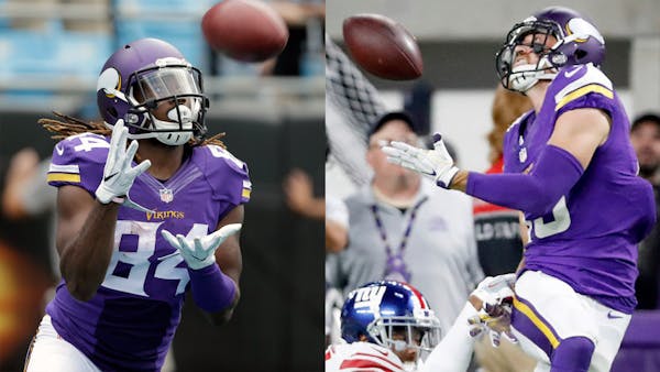 Vikings' Patterson and Thielen: Always ready to play
