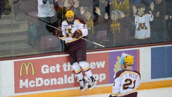 Kloos' early goal jumpstarts Gophers' big offensive night