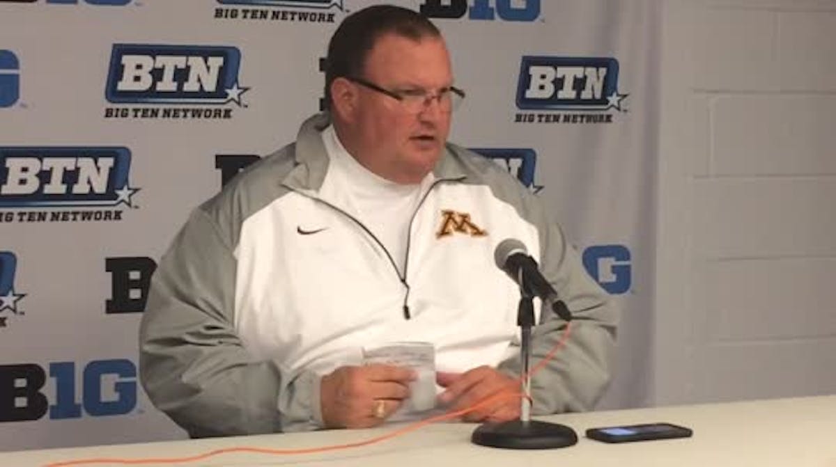 Tracy Claeys says third quarter cost the Gophers at Penn State