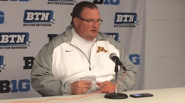 Tracy Claeys says third quarter cost the Gophers at Penn State