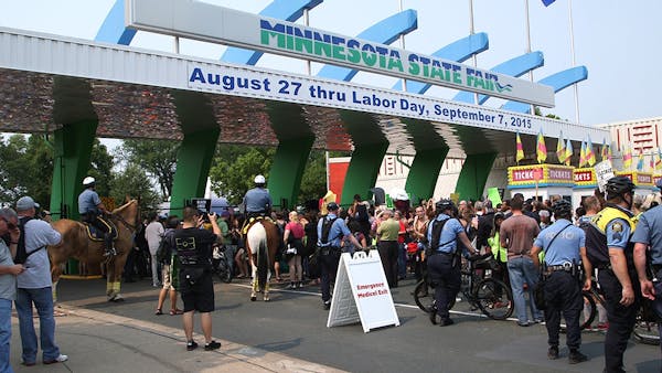 Black Lives Matter protesters march to the fair
