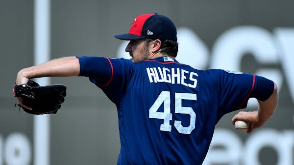Twins' Hughes plunks prospect with pitch